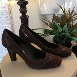 Franco Sarto suede and leather shoes NEW